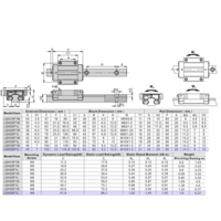 LSH35BK-F1L-N-SB-M6 AIRTAC PROFILE RAIL BEARING LSH 35MM SERIES, NORMAL ACCURACY WITH MEDIUMIUM PRELOAD (SB), TOP MOUNTING FLANGE - LONG BODY